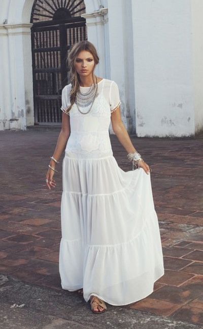 In the Summertime Lady in White Forever Chic by Meg