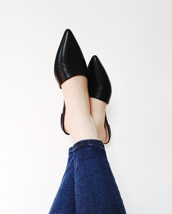 Flat and Fabulous Low-Heel Mule Forever Chic by Meg